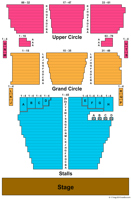 Hippodrome Seating Chart